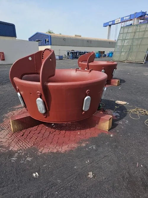 Thruster nozzle assembly — marine propulsion parts workshop