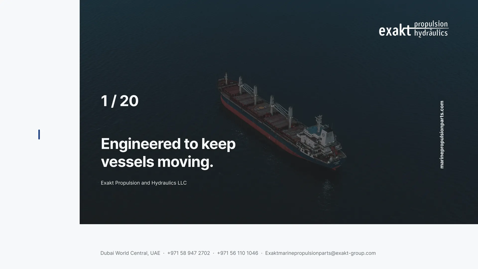 Engineered to keep vessels moving.