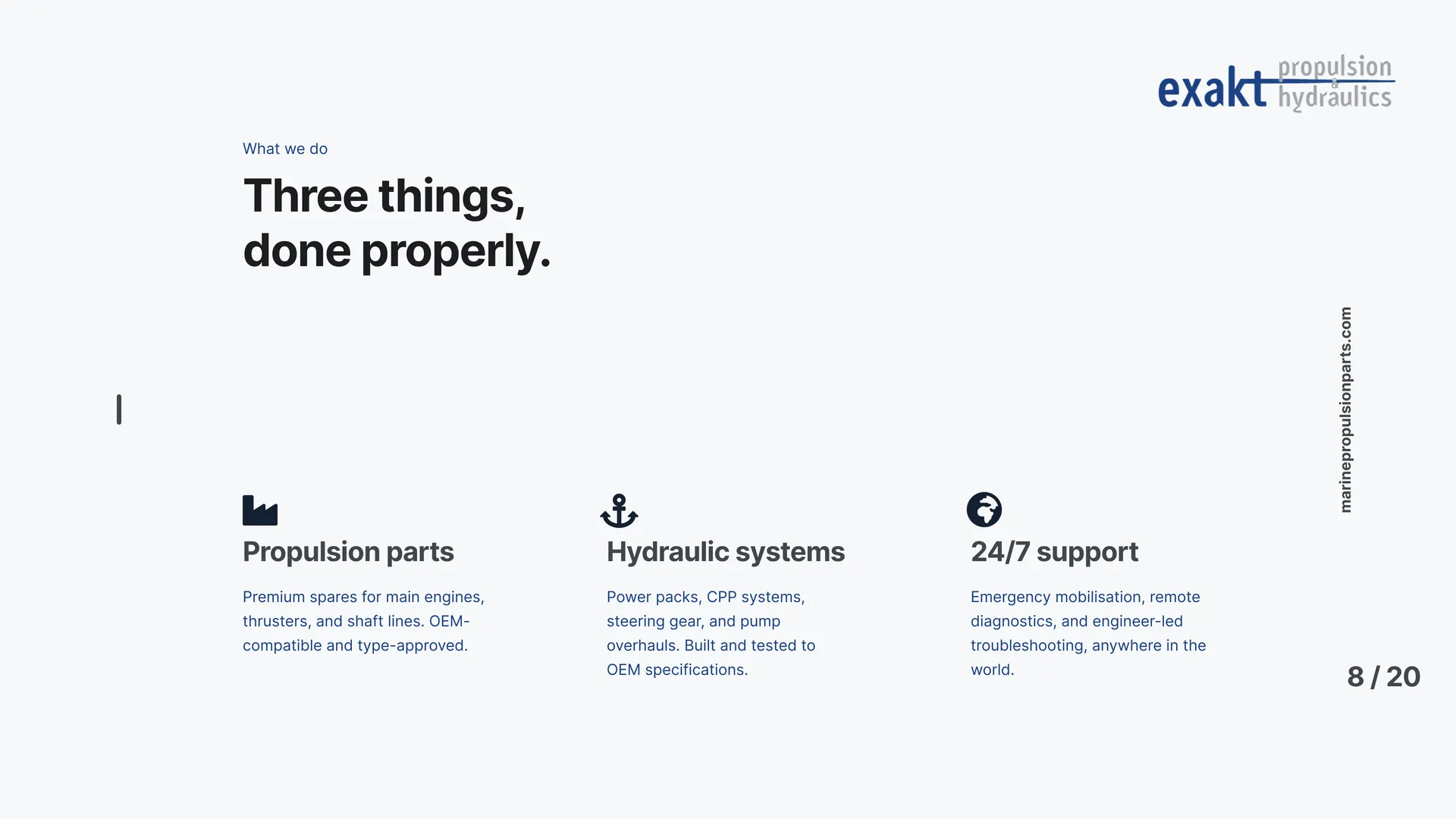 Three things, done properly.