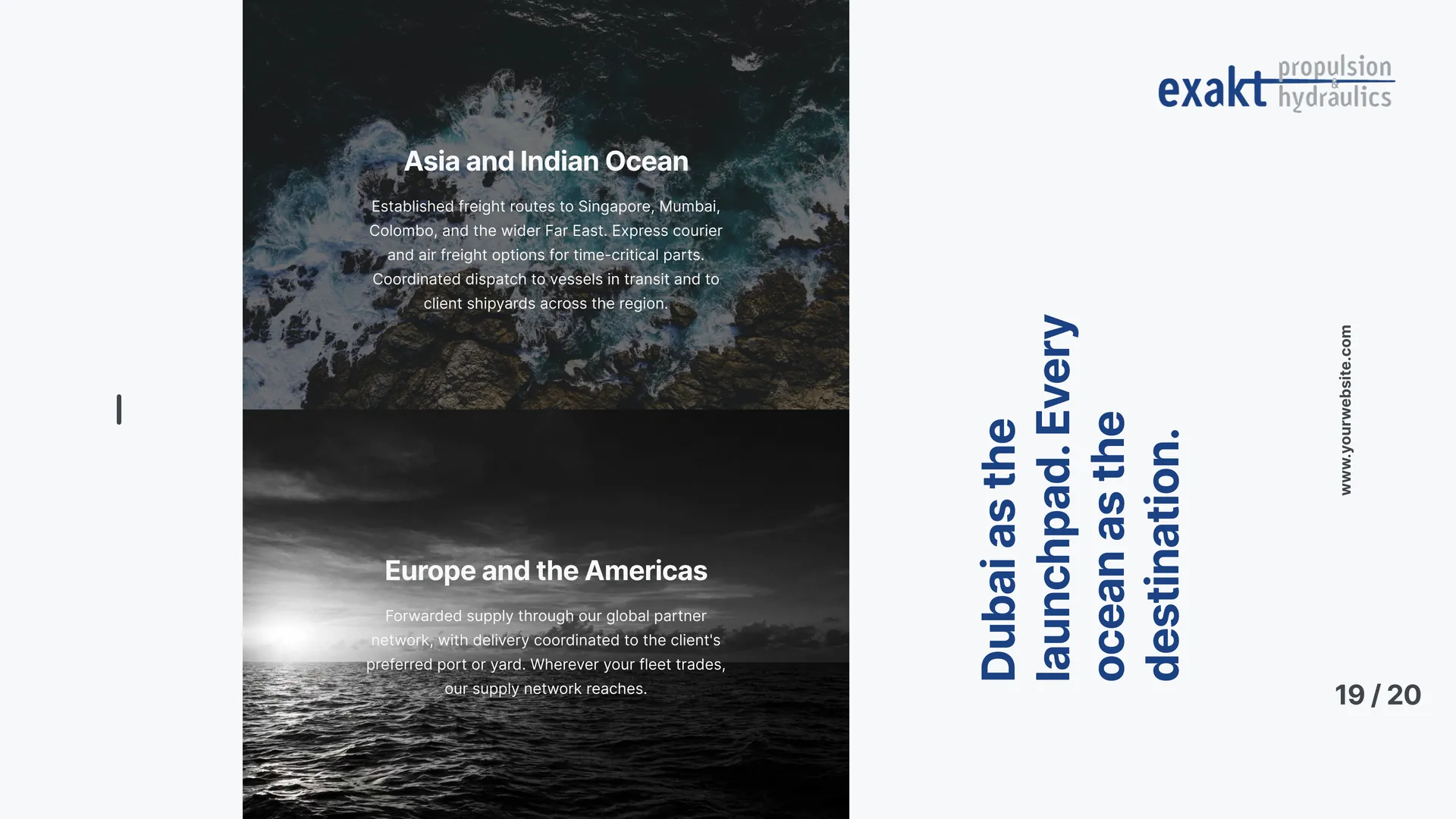 Dubai as the launchpad. Every ocean as the destination.
